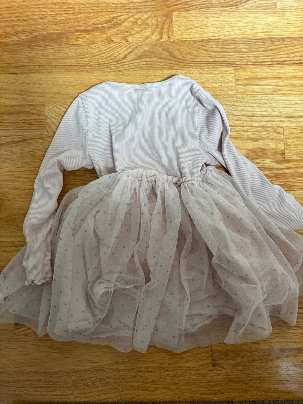 GAP Blush Pink Long-Sleeve Tulle Dress for Kids